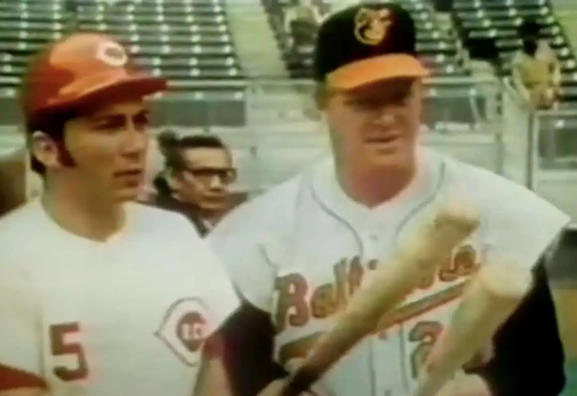 A vintage baseball scene illustrating the competitive spirit of the 1970s.